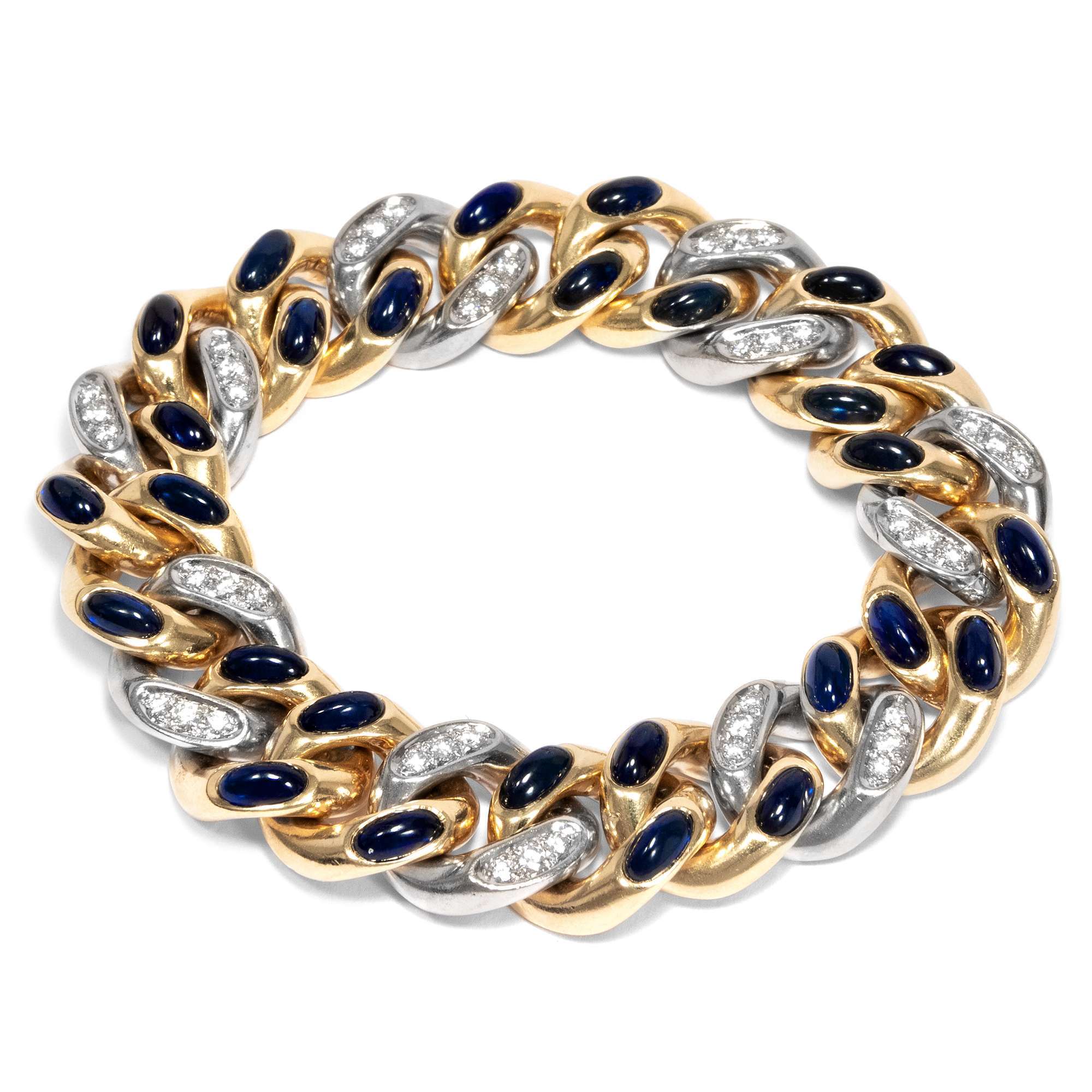 602624-hofer-antikschmuck-Wunderbares-Tango-Armband-von-Pomellato-mit-Saphiren-und-Brillanten-entstanden-1981-Pr-t-a-Porter