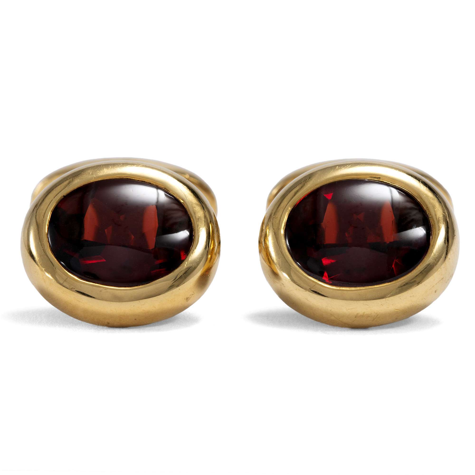 610805-hofer-antikschmuck-Vintage-Manschettenknoepfe-mit-roten-Granaten-in-Gold-um-1990-Tiefroter-Blickfang_2