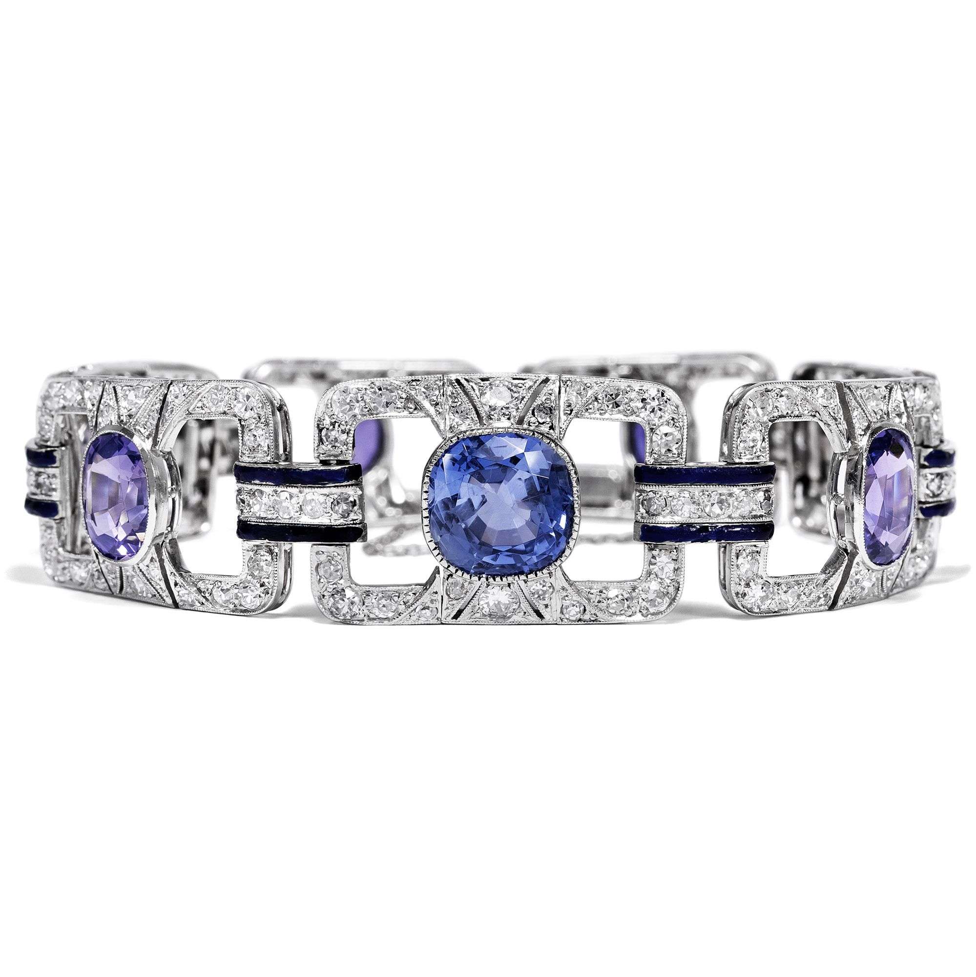 617960-hofer-antikschmuck-Kostbares-Armband-des-Art-Deco-mit-unbehandelten-Saphiren-und-Diamanten-in-Platin-um-1930-Himmlische-Toene_1