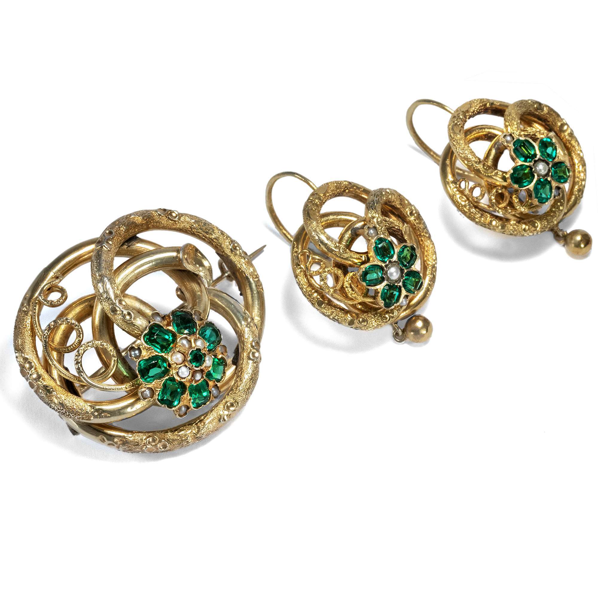 618268-hofer-antikschmuck-Seltene-Demi-Parure-des-Biedermeier-Deutschland-um-1850-Back-to-Nature_3