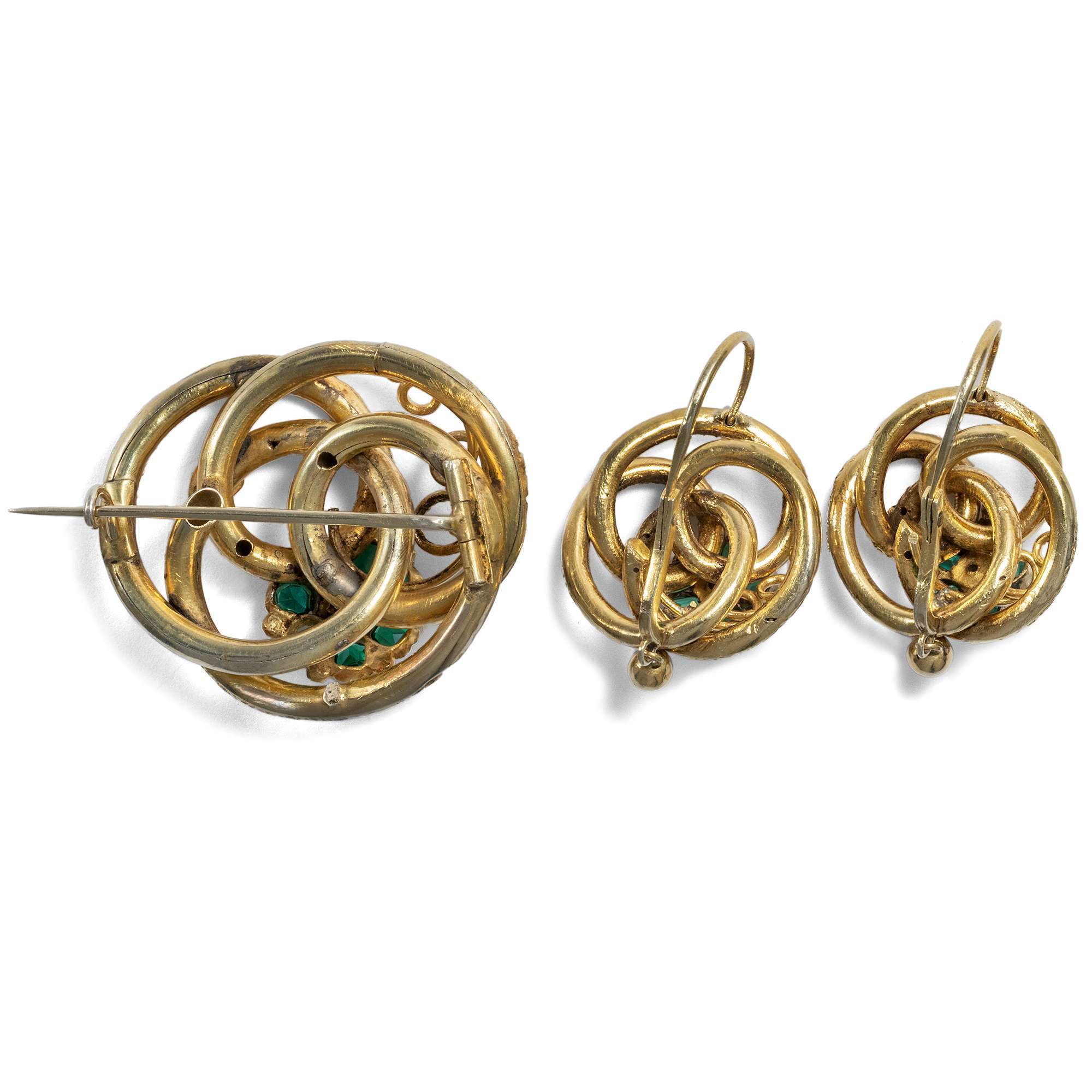 618268-hofer-antikschmuck-Seltene-Demi-Parure-des-Biedermeier-Deutschland-um-1850-Back-to-Nature_5