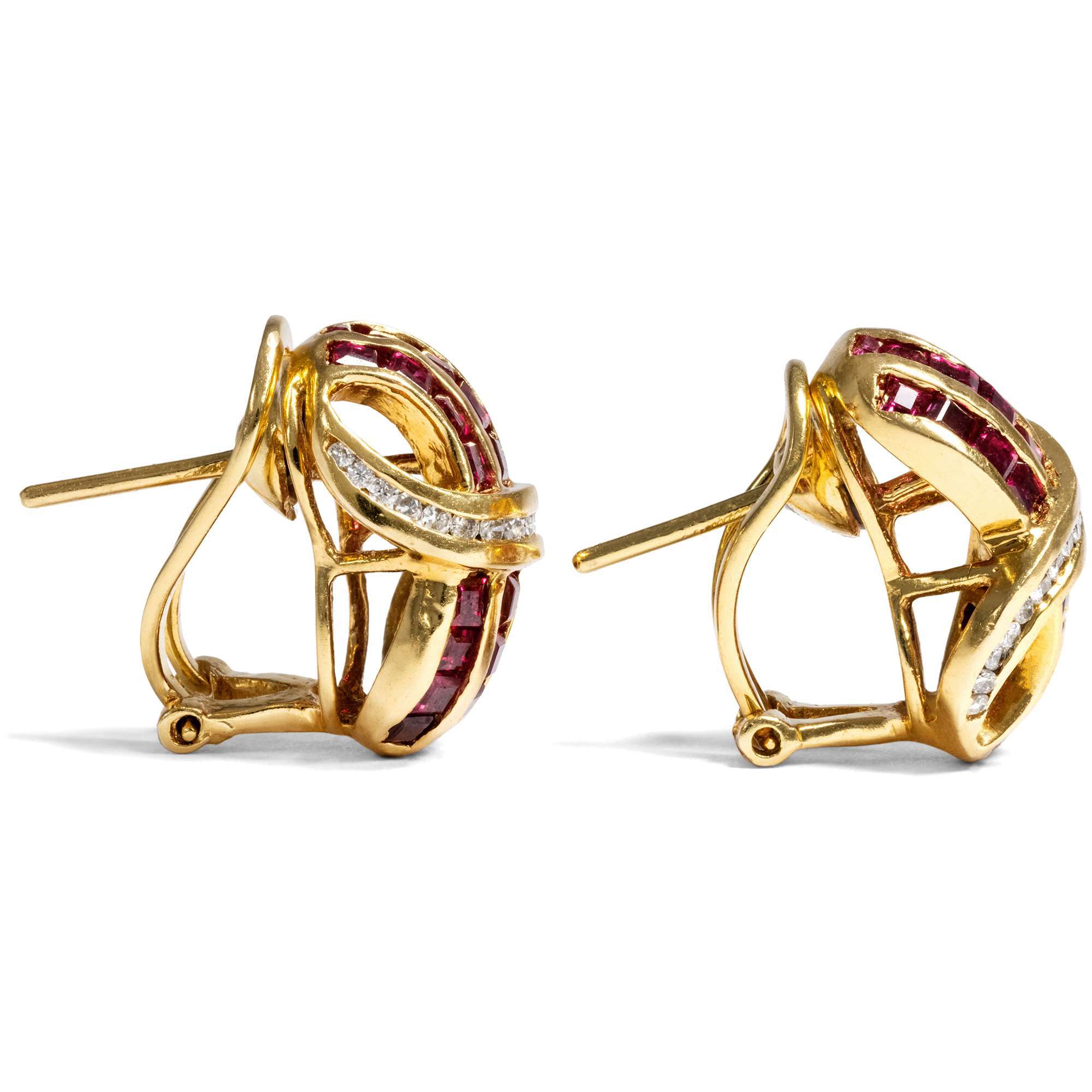 618395-hofer-antikschmuck-Vintage-Ohrringe-mit-Rubinen-und-Diamanten-in-Gold-um-1985-Farbe-der-Liebe