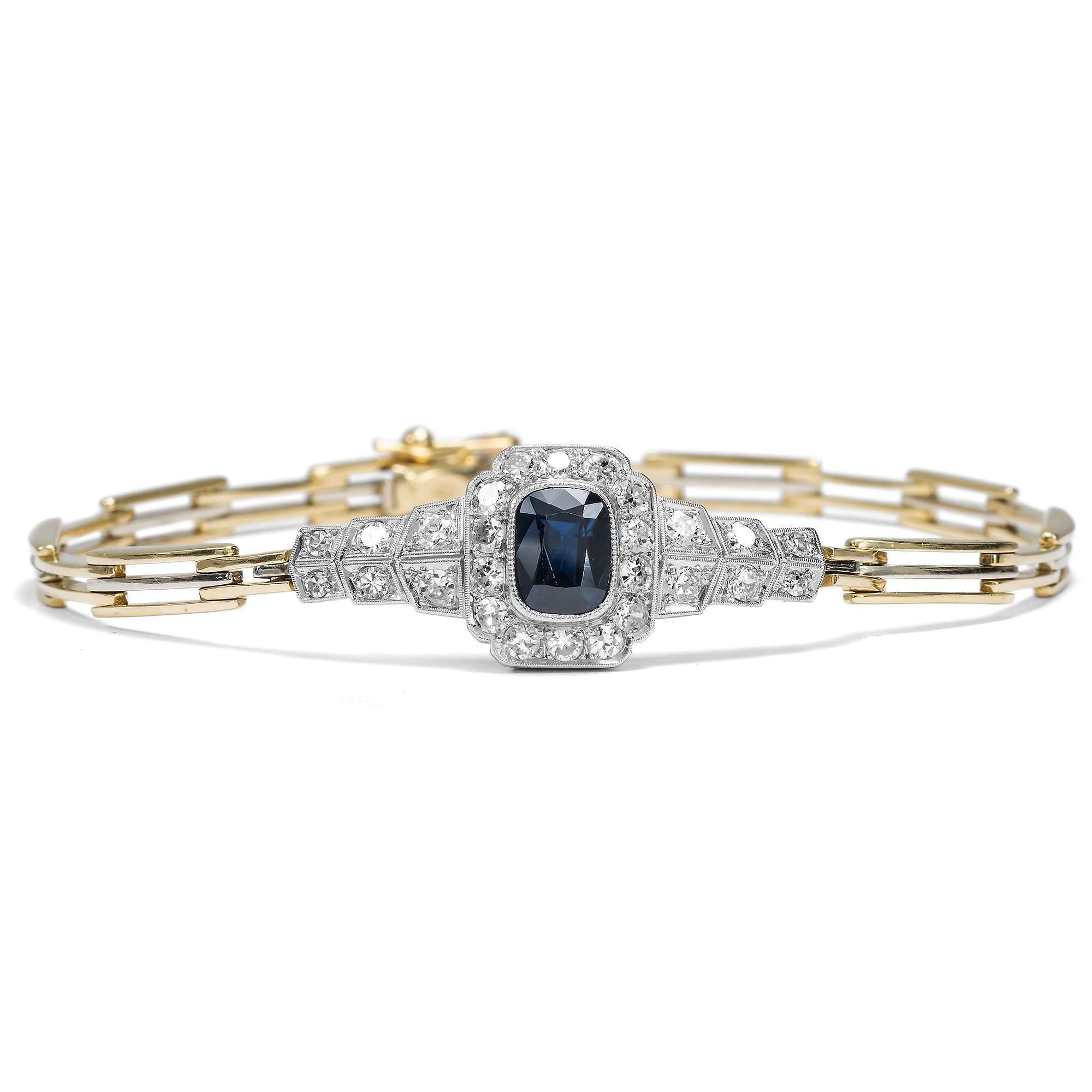 620093-hofer-antikschmuck-Elegantes-Saphir-und-Diamantarmband-in-Gold-und-Paltin-Art-Deco-um-1925-und-spaeter-Glanz-der-Moderne_1