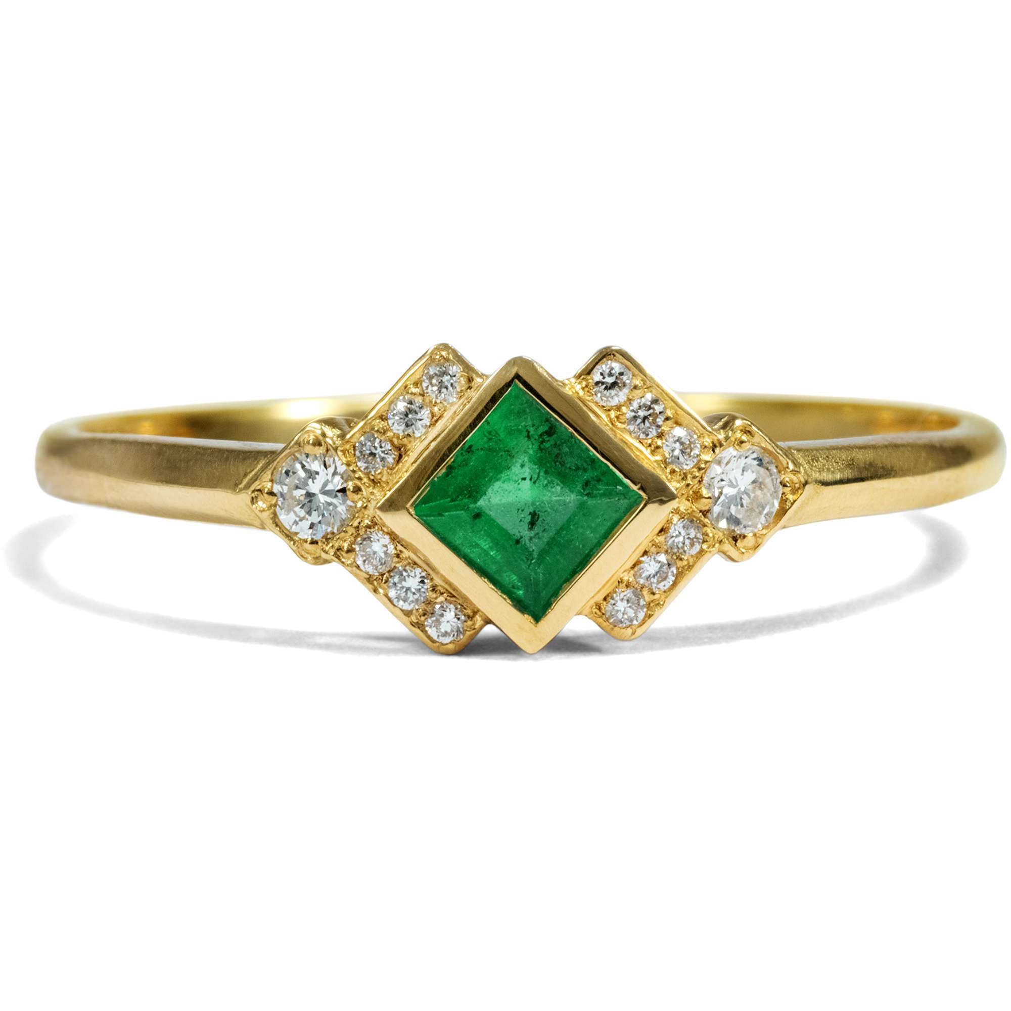 623265-hofer-antikschmuck-Graphischer-Ring-mit-Smaragd-und-Diamanten-in-Gelbgold-aus-unserer-Werkstatt-Ein-Sommermorgen_1