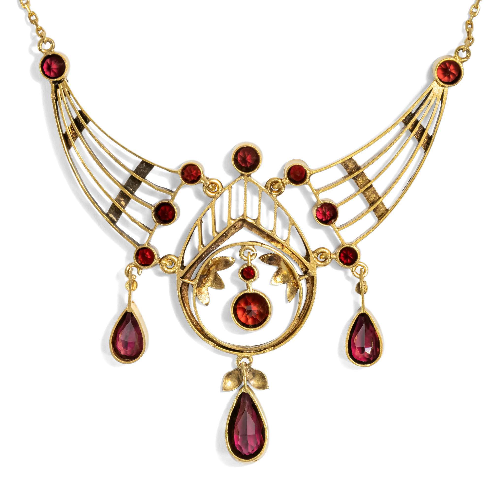 626151-hofer-antikschmuck-Antikes-Collier-mit-Granaten-in-Gold-Prag-um-1905-Paradiesaepfel_2