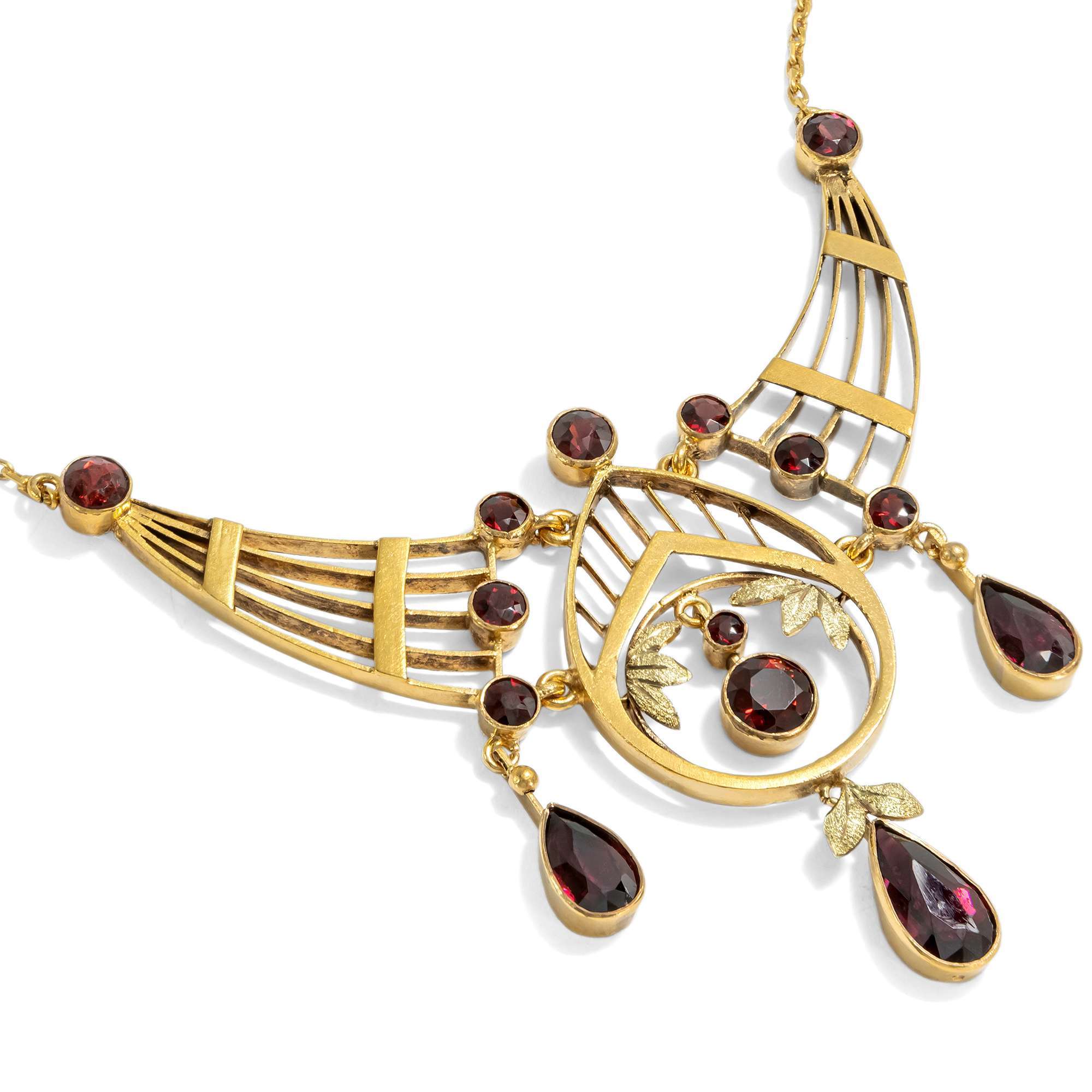 626151-hofer-antikschmuck-Antikes-Collier-mit-Granaten-in-Gold-Prag-um-1905-Paradiesaepfel_4