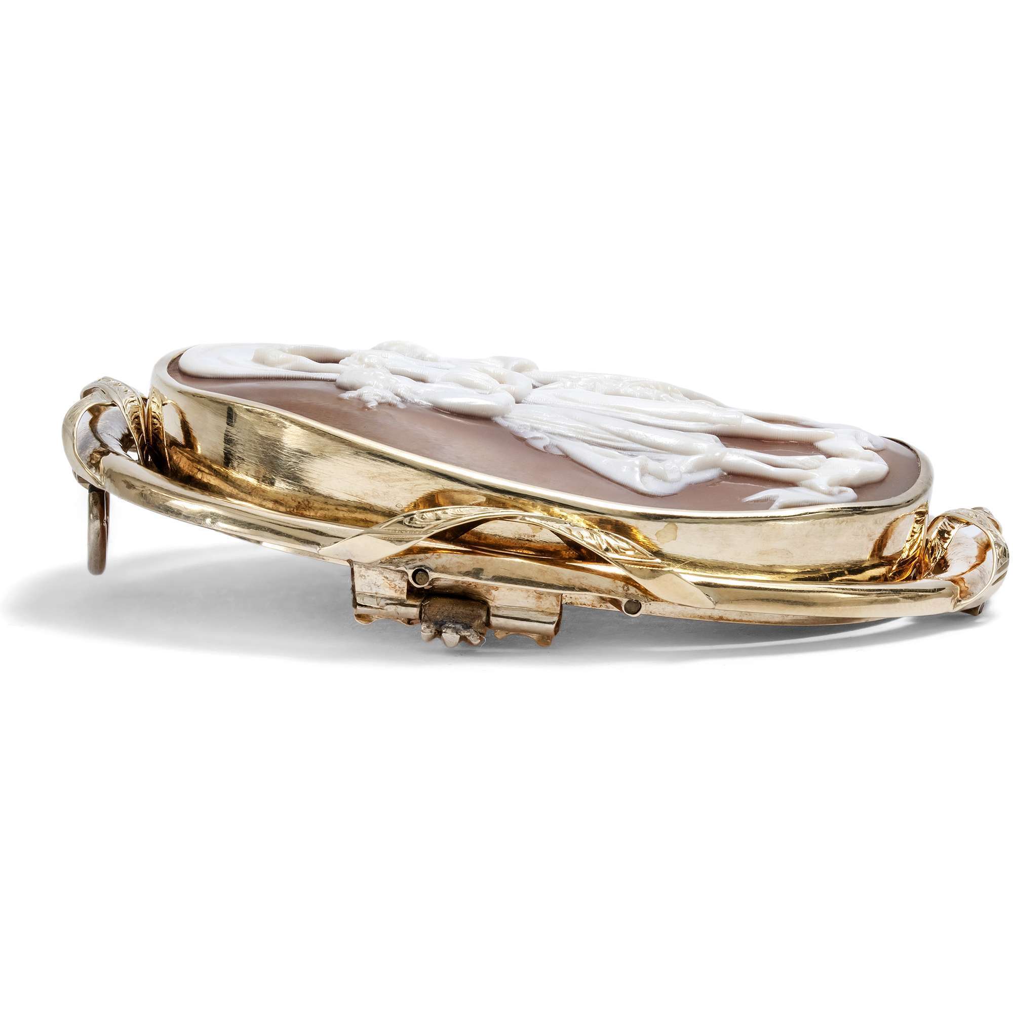 626688-hofer-antikschmuck-Antike-Muschelgemme-in-Gold-nach-Antonio-Canova-Italien-und-England-um-1865-Anmut-Glanz-und-festliche-Freude-_1