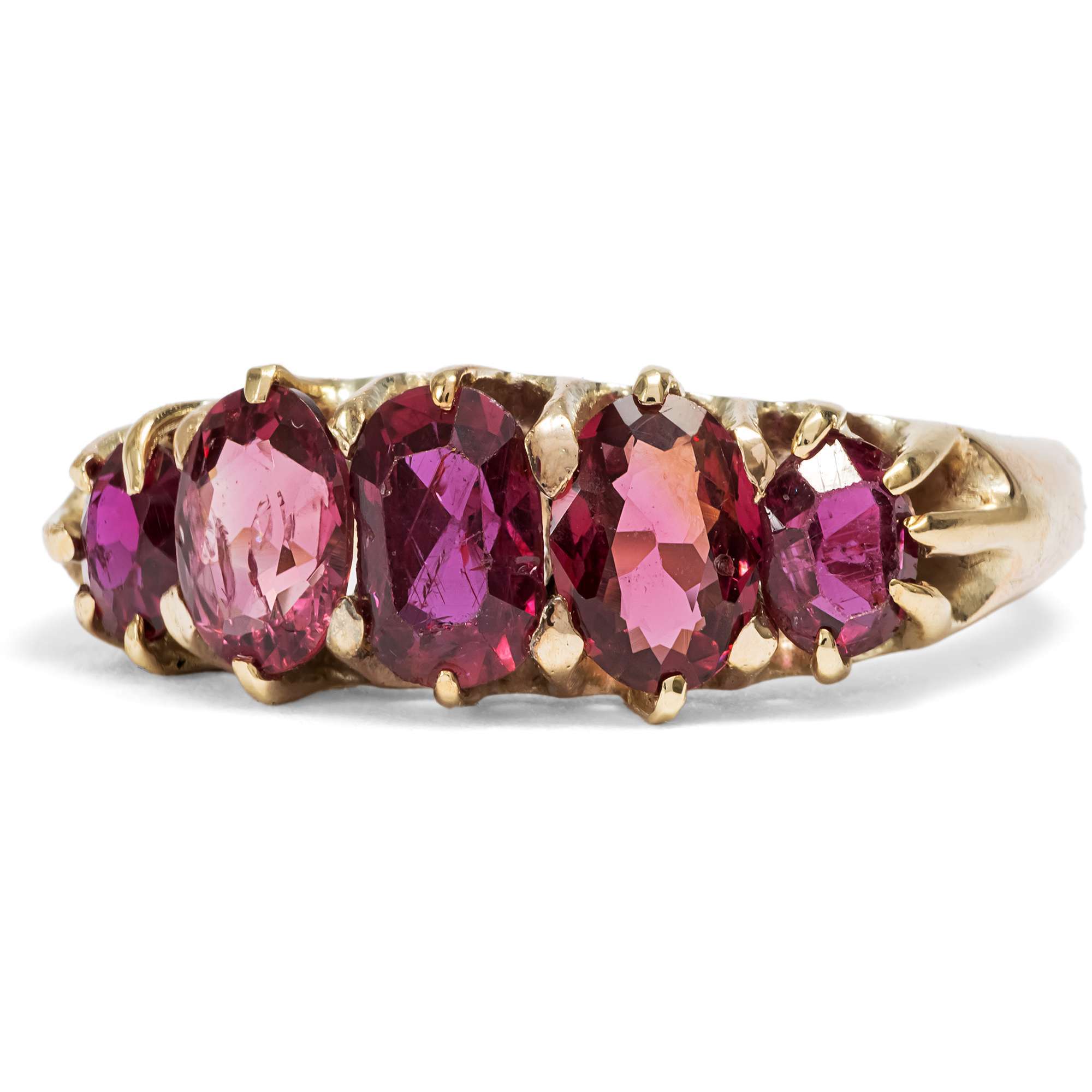 627008-hofer-antikschmuck-Ungewoehnlicher-Ring-mit-Rubinen-und-Spinellen-in-Gold-England-um-1890-Rosenrot_4