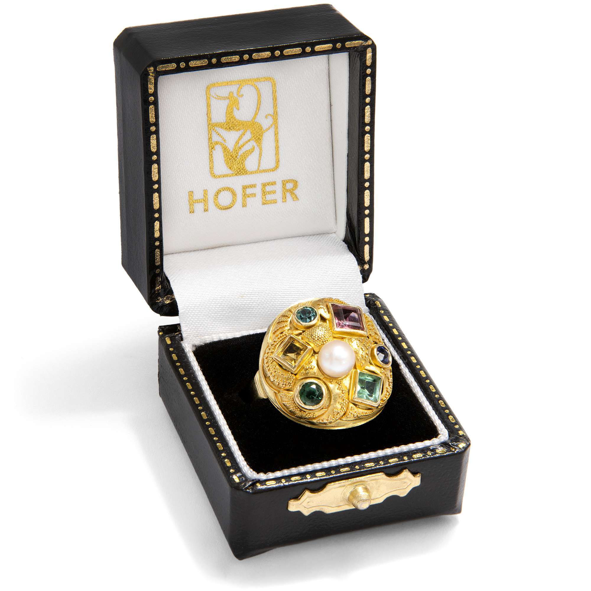627471-hofer-antikschmuck-Vintage-Gemuesering-mit-Perle-und-Farbedelsteinen-in-Gold-um-1950-Gartengefluester_3